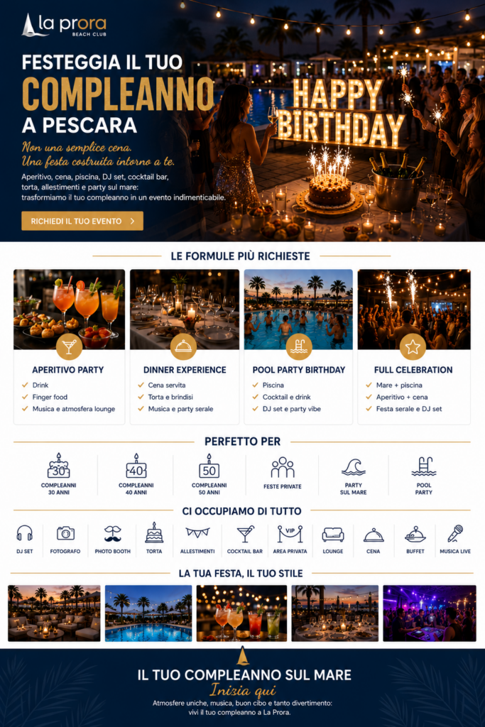 compleanno pescara
✅ festa privata pescara